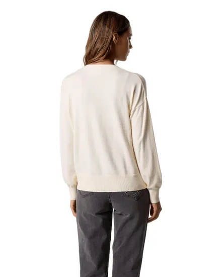 Cardigan Femme VILUCINA V-NECK L/S KNIT CARDIGAN/C33 Écru