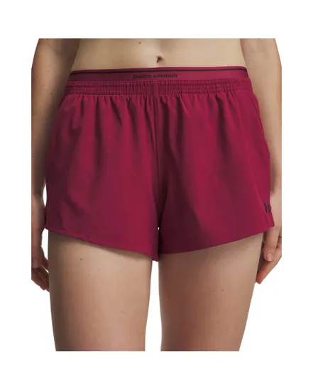 Short Femme UA VANISH WOVEN 3IN Rouge
