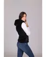 Gilet bi-matière sherpa femme Femme SWEATERIE Noir