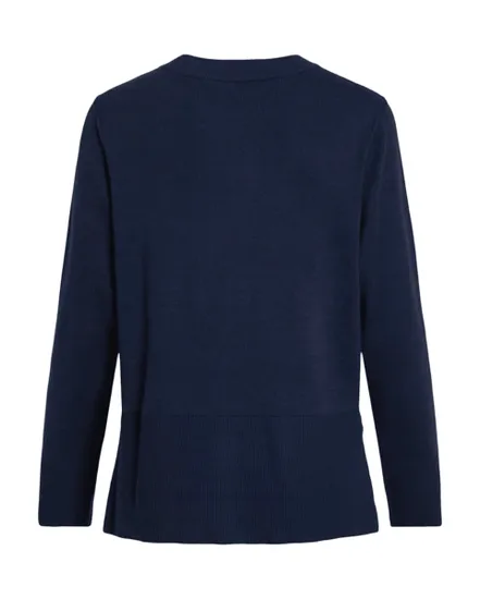 Pull col rond Femme VIOSTRIA O-NECK L/S KNIT TOP NOOS Bleu Marine