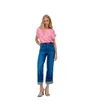 Jean Femme FAITH STRAIGHT W/ RIPPED HEM Bleu