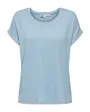 T-shirt manches courtes Femme ONLMOSTER S/S O-NECK TOP NOOS JRS Bleu