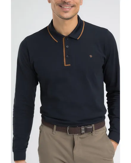 Polo manches longues Homme GIBSONLONG Bleu