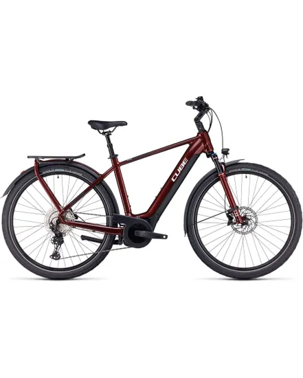 Vélo électrique trekking Homme TOURING HYBRID EXC 500 Rouge