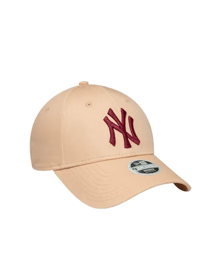 Casquette Femme Metallic Logo 9Forty Yankees Rose Pastel