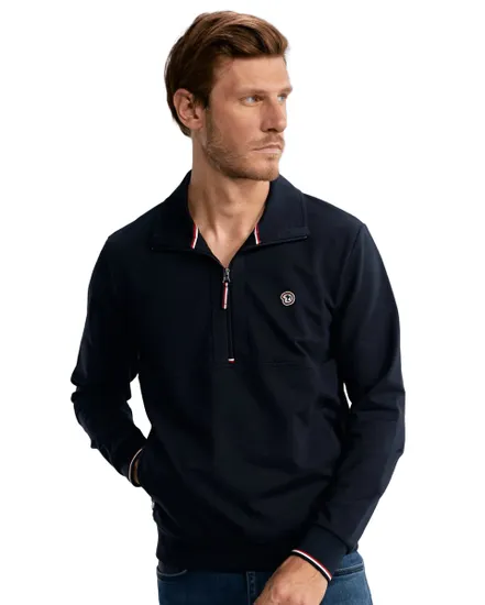 Sweat à Zip Homme Tricolore