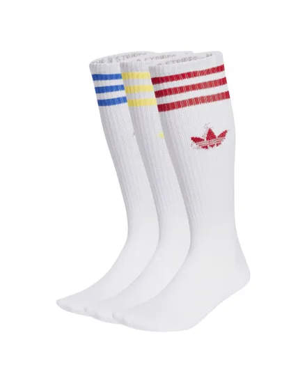 Lot de 3 paires de chaussettes Unisexe HIGH CREW SOCK Blanc