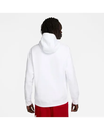 Sweat à capuche manches longues Homme M NSW SI PO HOODIE FLC BB Blanc