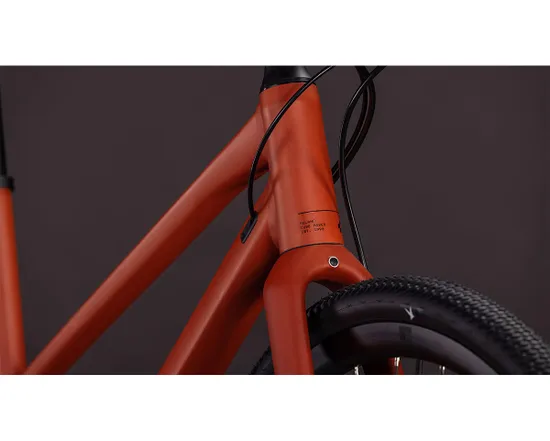 Vélo trekking NULANE RACE Ambre/Noir
