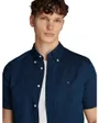 Chemise Homme Lin Blend Solid Ss