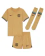 Ensemble de football Jeune Enfant FCB LK NK DF KIT AW Beige