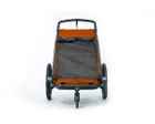 Remorque pour enfant 2 places DOUBLE CMPT X ACTIONTEAM Orange/Gris