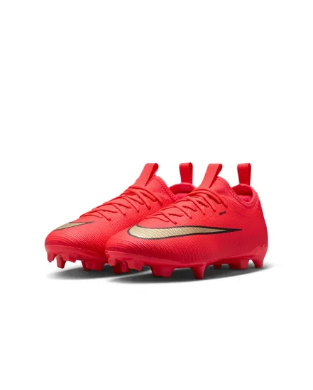 Crampons de football Enfant JR VAPOR 17 ACADEMY FG/MG Rouge