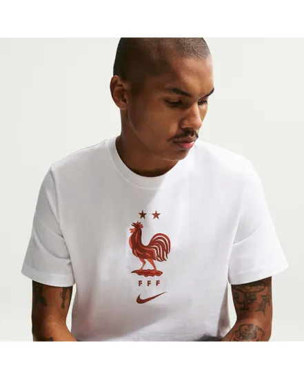 T-shirt de football Homme FFF M NK CREST TEE Blanc