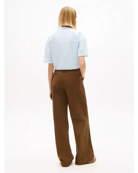 Chemise Femme TJW TIE FRONT LINEN SHIRT Bleu