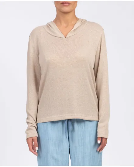 Pull manches longues Femme KNIT Beige