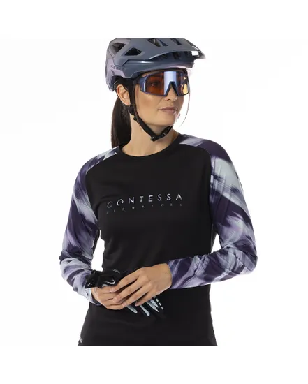 Maillot manches longues Femme TRAIL CONTESSA SIGNATURE Noir