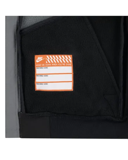 Veste zip à capuche Enfant NKN FUTURA SOFTSHELL Gris