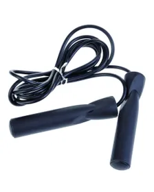 Corde à sauter Unisexe CORDE ROULEMENT A BILLE REGLABLE Noir