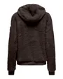 Veste à capuche manches longues Femme ONPFLUFFY HOOD FZ LS JCK Marron