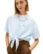 Chemise Femme Tie Front Linen Shirt