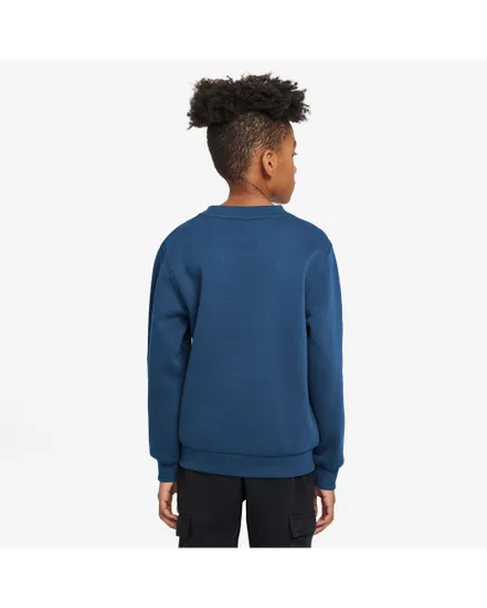 Sweat Enfant K NSW CLUB FLC CREW LS LBR Bleu