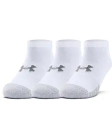 Lot de 3 paires de socquettes Unisexe UA HEATGEAR NO SHOW 3PK Blanc