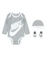 Ensemble 3 pièces Enfant FUTURA LOGO LS HAT / BODYSUIT / BOOTIE 3PC Gris