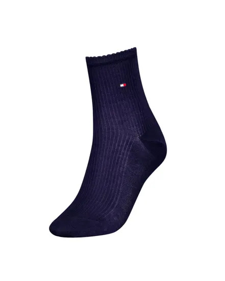 Chaussettes Femme SHORT SOCK 1P PREMIUM RIB Marine
