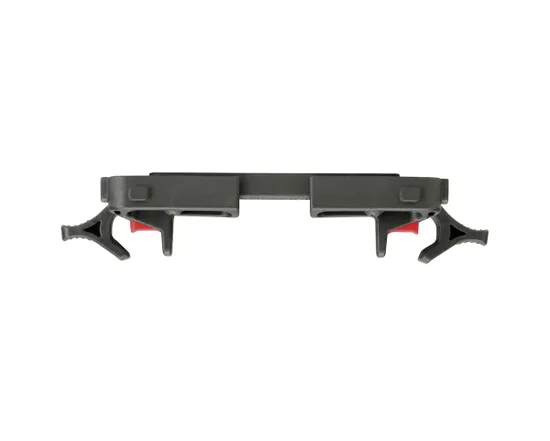 Plaque de fixation pour panier arrière UNIKLIP 2 Noir/Gris