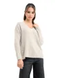 Pull Femme V-Neck Brillant