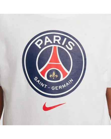 T-shirt Enfant plus agé PSG U NK CREST TEE Blanc