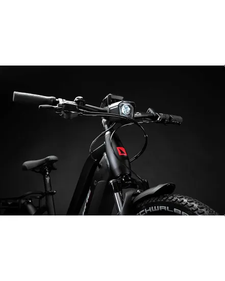 Vélo électrique trekking Femme TREKKING 6 MID Noir/Rouge