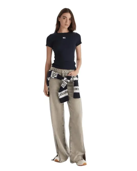 T-Shirt Femme TJW Slim Badge Rib Tee