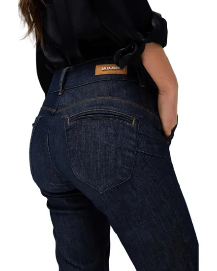 Jean Femme SECRET CHINO STRAIGHT DENIM Bleu Foncé