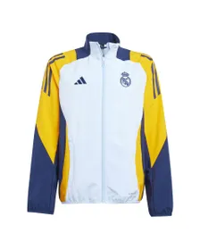 Veste zip football Enfant REAL PRE JKT Y Bleu
