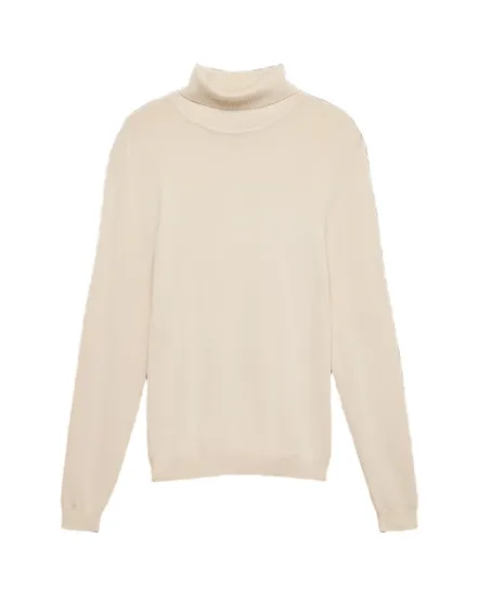 Pull col roulé Femme VMGLORY LS ROLLNECK BLOUSE GA NOOS Écru