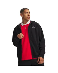 Sweat zip à capuche Homme UA RIVAL FLC FZ Noir