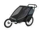 Remorque pour enfant 2 places CHARIOT CAB Gris