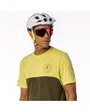 Maillot manches courtes Homme TRAIL FLOW DRI Jaune/Vert Sapin