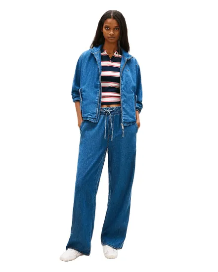 Pantalon Femme Chambray Pull On