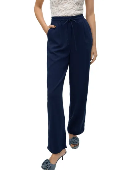 Pantalons Larges Femme VMJESMILO HW WIDE PANTS WVN NOOS