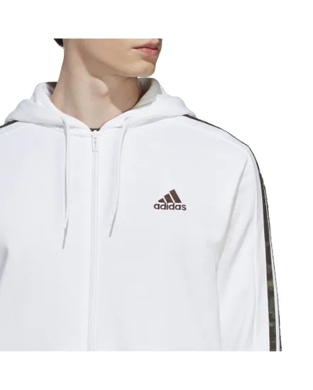 Veste à capuche manches longues Homme M 3S FT FZ HD Blanc