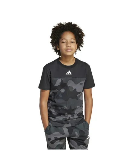 T-shirt Enfant J  CAMO T Noir