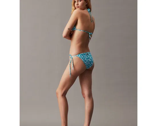 Maillot de bain Femme STRING SIDE TIE-PRIN Bleu