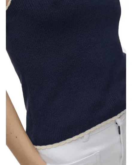 Haut Femme Vero Moda Contrast Sl V-Neck Top