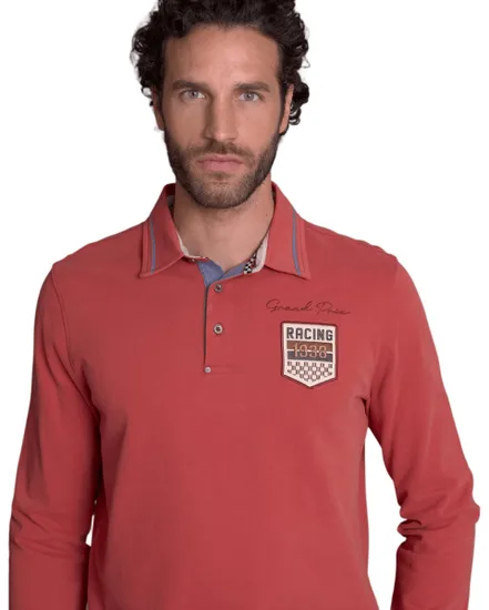 Polo manches longues Homme GUIPAVAS Braise