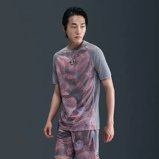 Maillot de football Homme M NK DF ACD+ TOP SS AOP Gris