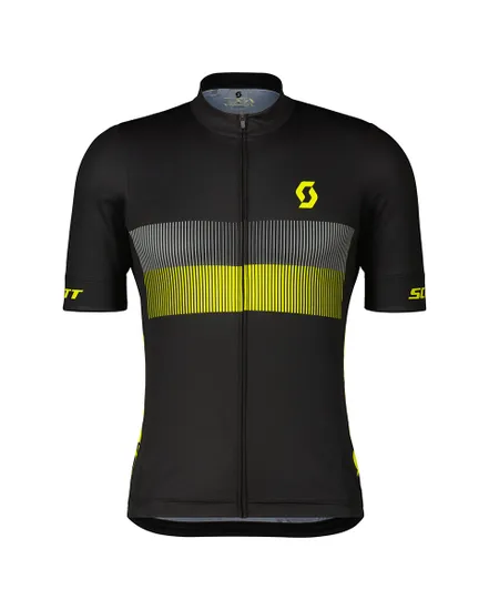 Maillot manches courtes Homme RC TEAM 10 Noir/Jaune