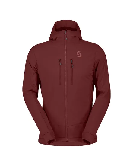 Veste polaire Homme EXPLORAIR ALPHA HOODY Rouge Grenat